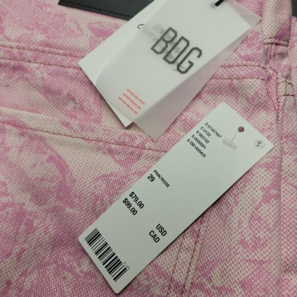 Urban Outfitters BDG High Waist Cowboy Jeans  Pink - Picture 7 of 8